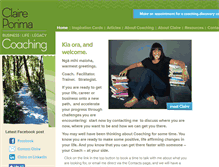 Tablet Screenshot of claireporimacoaching.com